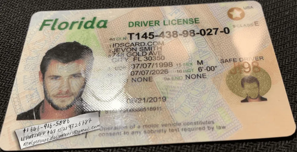 Florida Driver License, Florida ID Card, Florida Driver's License