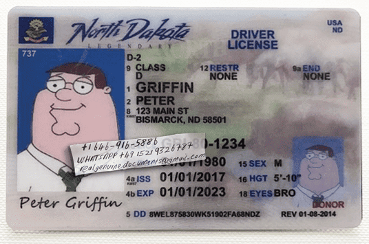 North Dakota Driver License