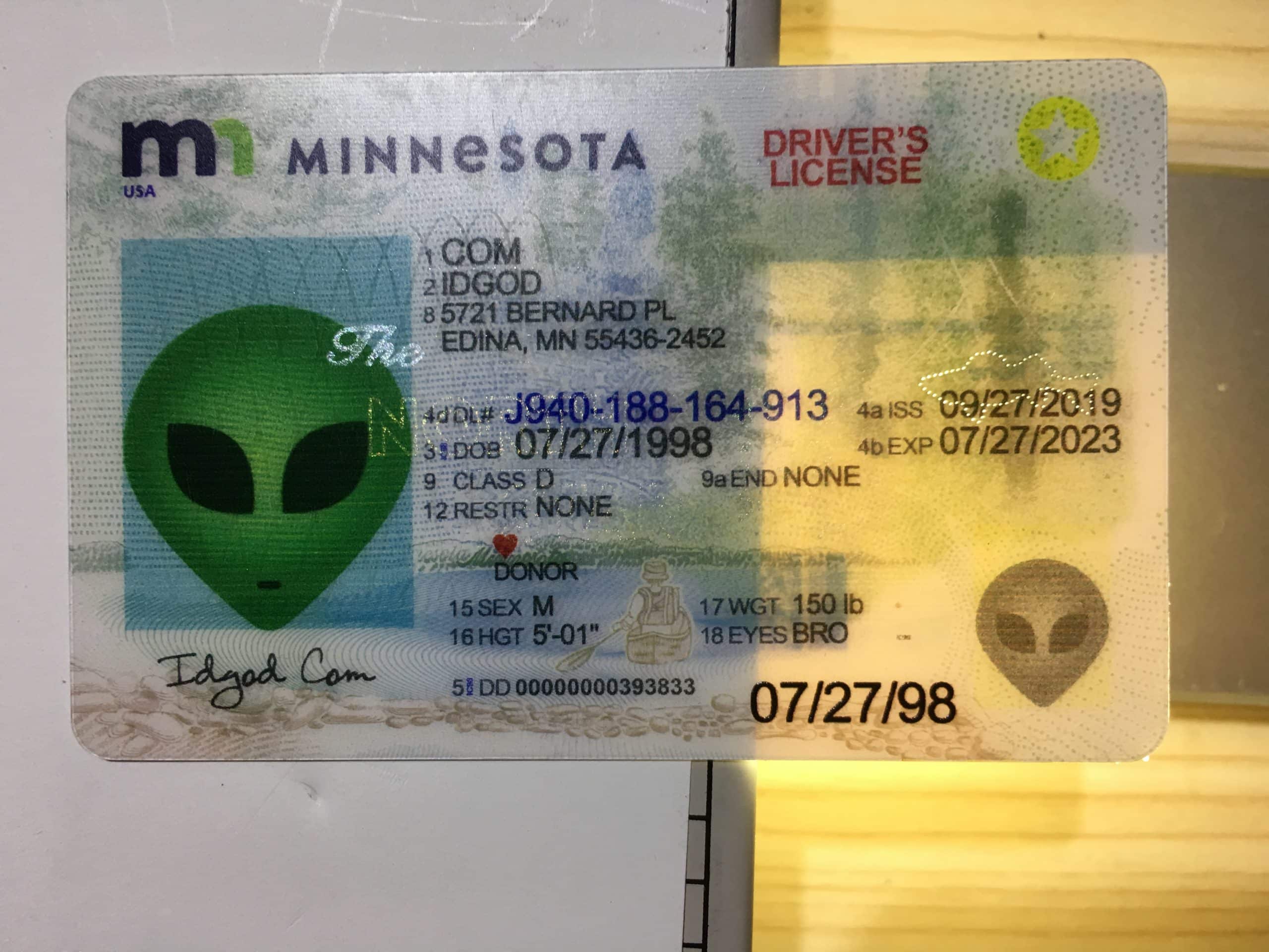 Minnesota Driver License and ID Card